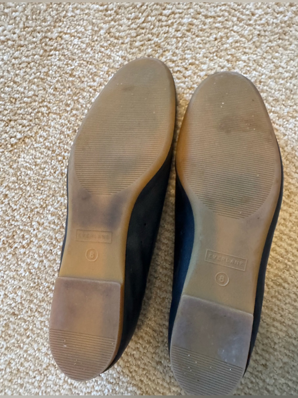Everlane The Day Glove Leather Flats in Black Size 8 - Picture 6 of 6